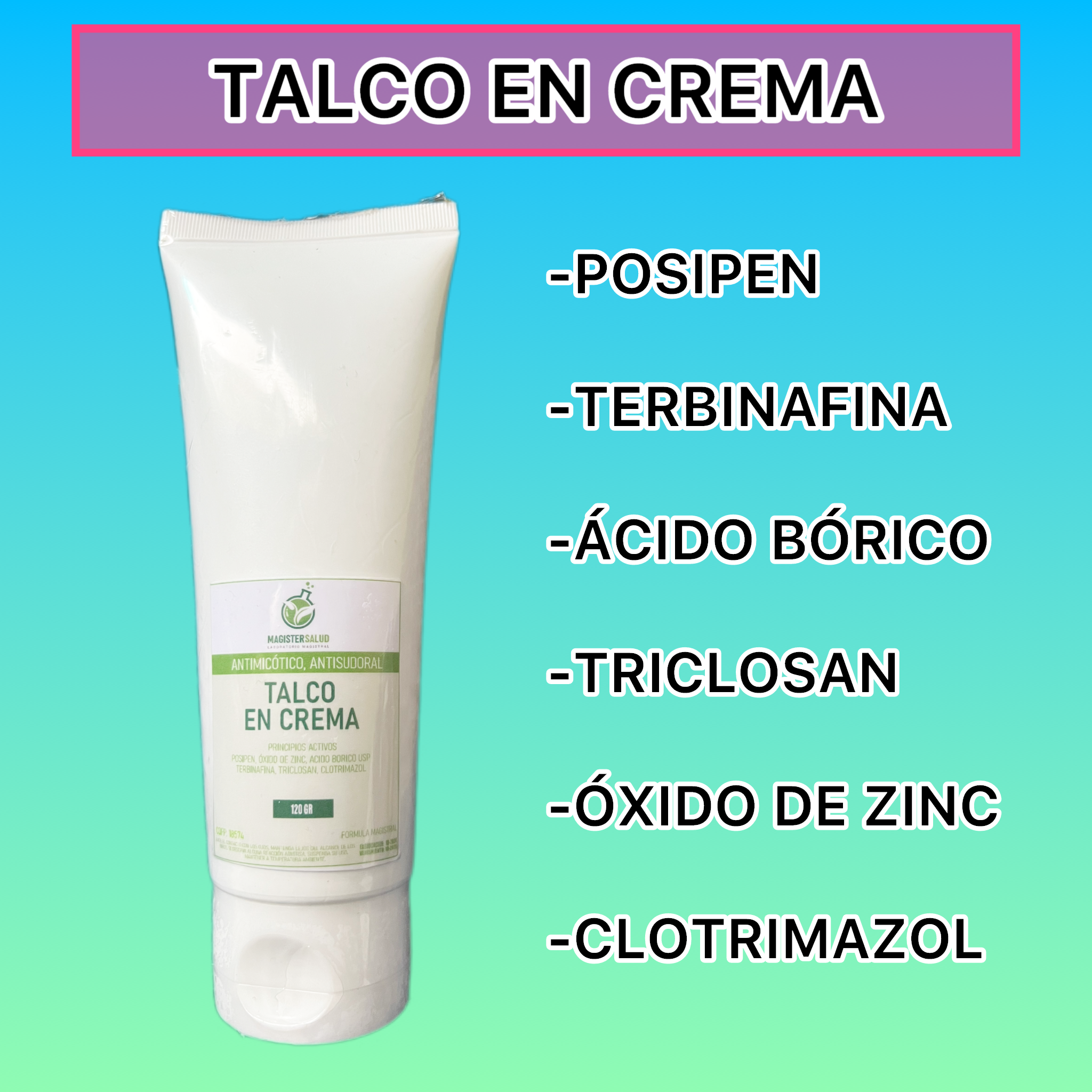 TALCO EN CREMA PARA HONGOS EN LOS PIES ANTIMICÓTICO Y ANTISUDORAL