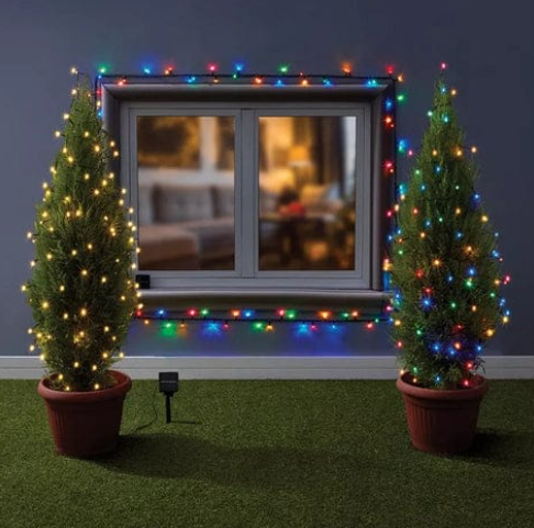 LUCES NAVIDEÑAS CON PANEL SOLAR ULTRA 18 METROS.