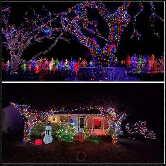 LUCES NAVIDEÑAS CON PANEL SOLAR ULTRA 18 METROS.